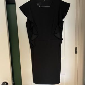 Donna Morgan Ruffle Sleeve Dress